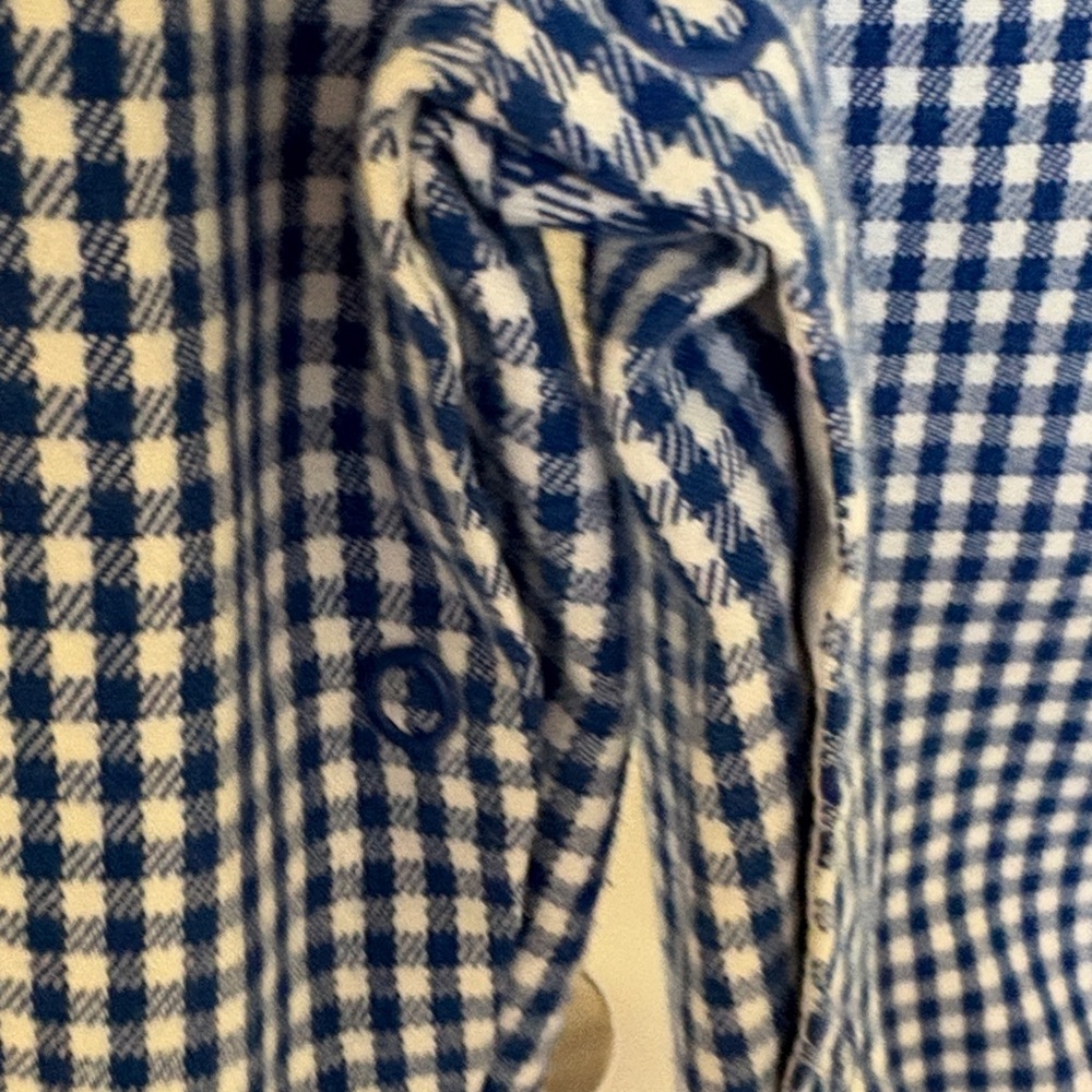 Kelly's Kids Vintage Blue Gingham Overalls - Picture 9 of 10